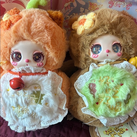 Charming Plush Doll Set - Orange and Brown! Birthday gift 🎁 Liilas Magic FULU - Picture 2 of 6